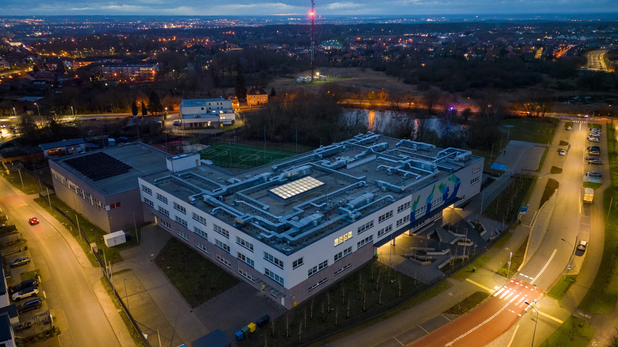 Zdjęcia dronem Szczecin - Szkoła Podstawowa nr 7